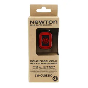 Éclairage vélo USB arrière sur tige de selle Newton Lw-200 Cob Leds 50 Lumens image-3