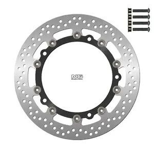 Floating motorcycle brake disc kit and screws NG Brake Disc 2091GK28 image-0