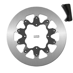 Kit disco freno moto flottante pieno e staffa NG Brake Disc 732SPK13 image-0