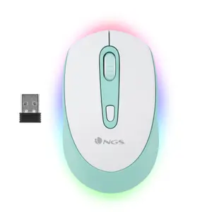 Souris sans fil rechargeable multimode NGS Led SmogMint-RB 2.4Ghz+Bluetooth image-0