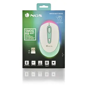 Souris sans fil rechargeable multimode NGS Led SmogMint-RB 2.4Ghz+Bluetooth image-5