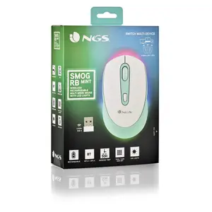Souris sans fil rechargeable multimode NGS Led SmogMint-RB 2.4Ghz+Bluetooth image-6