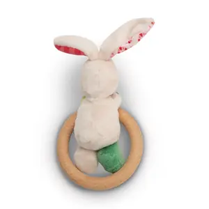 Pluszowy królik do drapania z pierścieniem Nici Tilli image-1