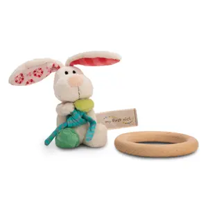 Pluszowy królik do drapania z pierścieniem Nici Tilli image-3