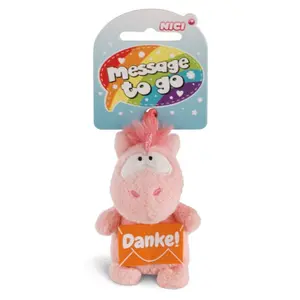 Peluche avec boucle Nici Merry Heart Danke image-0