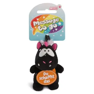 Plüschspielzeug mit Schleife Nici Carbon Flash Du schaffst image-0