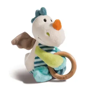 Schnuffeltuch mit Holzring und Glocke Nici Dragon Grabber Dragilu image-0