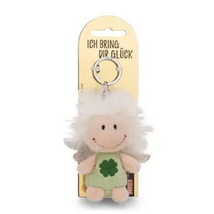 Porte-clé ange gardien avec trèfle à quatre feuilles Nici image-0