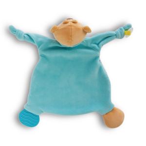 Schnuffeltuch Bär mit Beißring und Schnuller Nici image-1