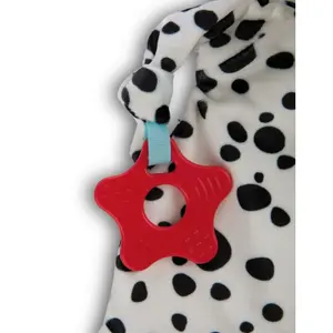 Schmusetuch mit Beißring und Schnuller Nici Dalmatian image-2