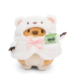 Ensemble peluche chien avec costume d'ours polaire Nici Hiro image-0