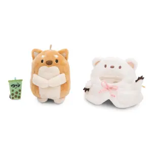 Ensemble peluche chien avec costume d'ours polaire Nici Hiro image-2