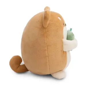 Peluche chien avec bubble tea dans un coffret cadeau Nici Hiro image-2