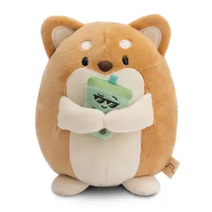 Peluche chien avec bubble tea dans un coffret cadeau Nici Hiro image-3