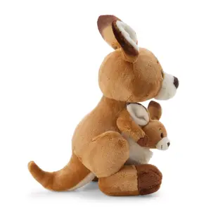 Peluche kangaroo avec son bébé debout Nici Kelly image-2
