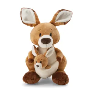 Peluche kangaroo avec son bébé debout Nici Kelly image-3