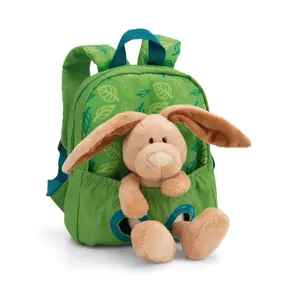 Backpack with bunny plush toy Nici