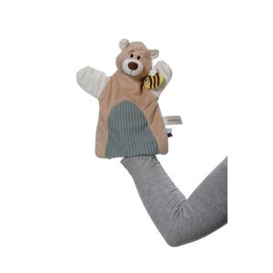 Doudou 2 en 1 oso marioneta de mano Nici image-1