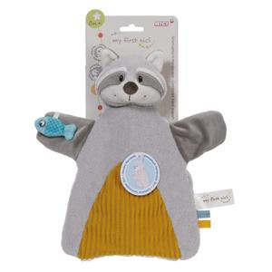 2 in 1 teddy bear hand puppet raccoon Nici image-4