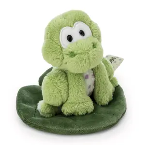 Peluche grenouille sur feuille Nici Fridolin image-0