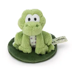 Peluche grenouille sur feuille Nici Fridolin image-2