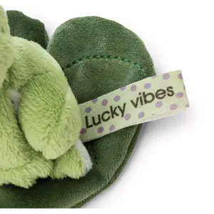 Peluche grenouille sur feuille Nici Fridolin image-3