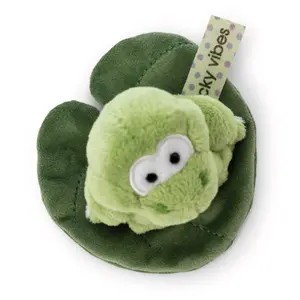 Peluche grenouille sur feuille Nici Fridolin image-4