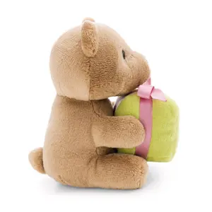 Urso de peluche sentado com caixa de presente Nici Finni image-1