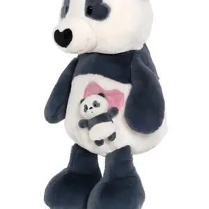 Αρκούδος panda με τσέπη σε σχήμα καρδιάς και panda Nici Love image-1