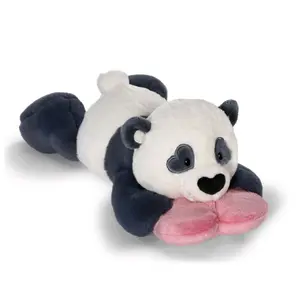 Cuddly panda lying down with heart Nici Love image-0