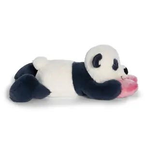 Cuddly panda lying down with heart Nici Love image-1