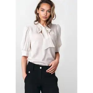 Blouse with a tie at the neck for women Nife image-1