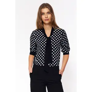 Subtle polka dot blouse for women Nife image-1