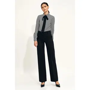 Diamond pattern tie blouse for women Nife image-1