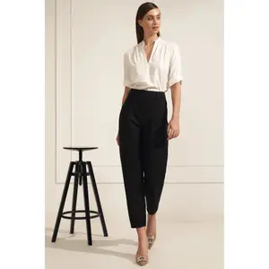 Women’s roll-up sleeve viscose blouse Nife image-1