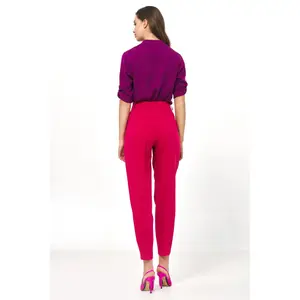 Women’s roll-up sleeve viscose blouse Nife image-4
