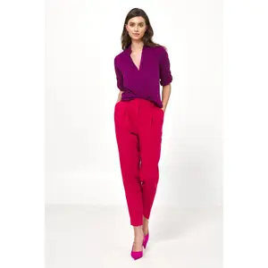 Women’s roll-up sleeve viscose blouse Nife image-3