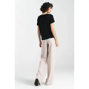Basic blus med kort ärm dam Nife image-3
