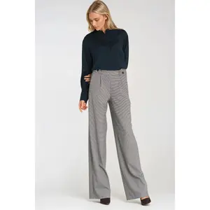 Pantaloni a motivi houndstooth donna Nife image-1