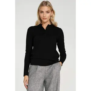 Women's polo blouse with high collar Nife image-1