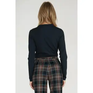 Women's polo blouse with high collar Nife image-2