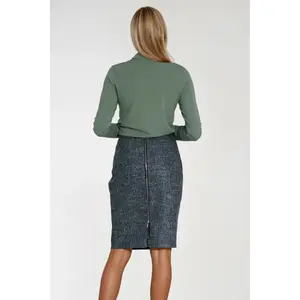 Women’s pencil skirt with zipper Nife image-2