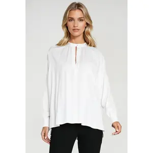 Women's oversized ruffled blouse Nife image-0