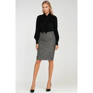 Women’s pencil skirt with zipper Nife image-2