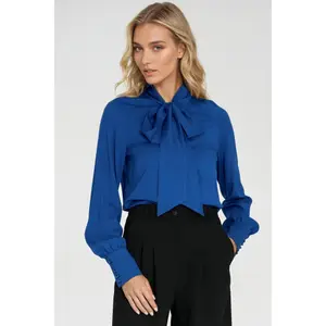 Vrouwelijke viscose blouse met riem Nife image-2