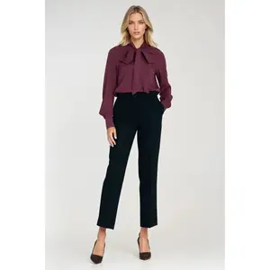 Vrouwelijke viscose blouse met riem Nife image-1