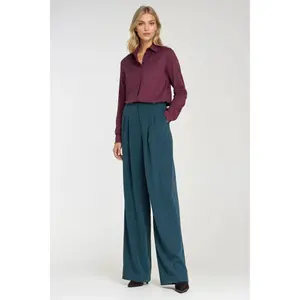 Blouse with hidden button placket for women Nife image-2