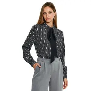 Blouse with black belt for women Nife image-2