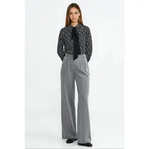 Blouse with black belt for women Nife image-0