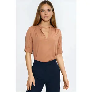 Women's rolled-up sleeve blouse Nife image-1